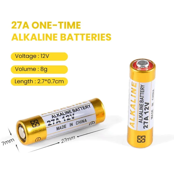 Pila Alcalina 12V 27A lrV08 gp27 mn21 v27ga Lr27a - Imagen 5