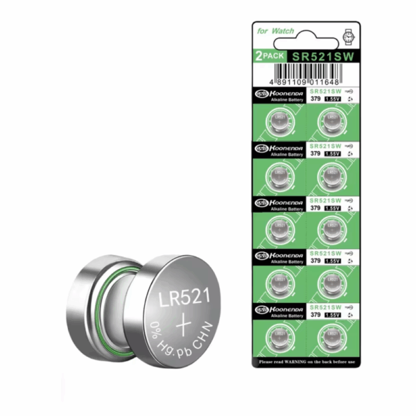 10x Pilas botón AG0 LR521 1.55V Koonenda