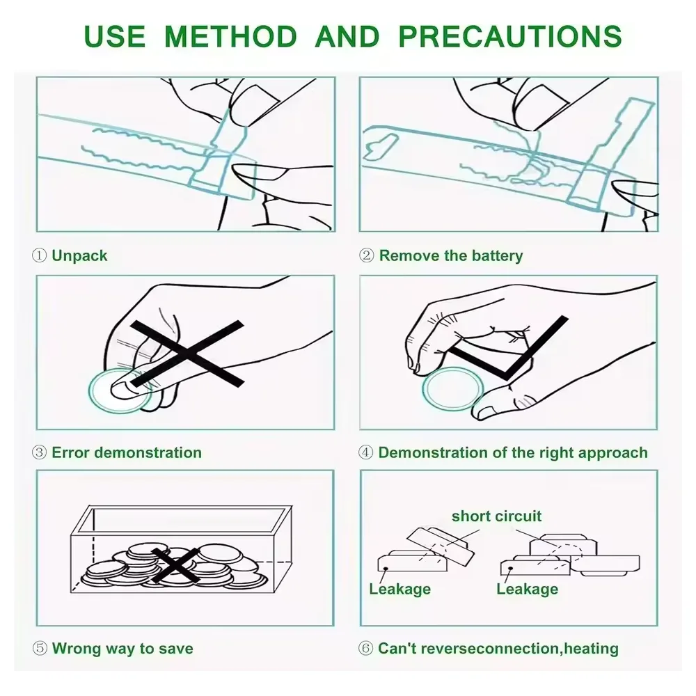 5x Pila de boton Litio CR1616 3V Koonenda - Imagen 5