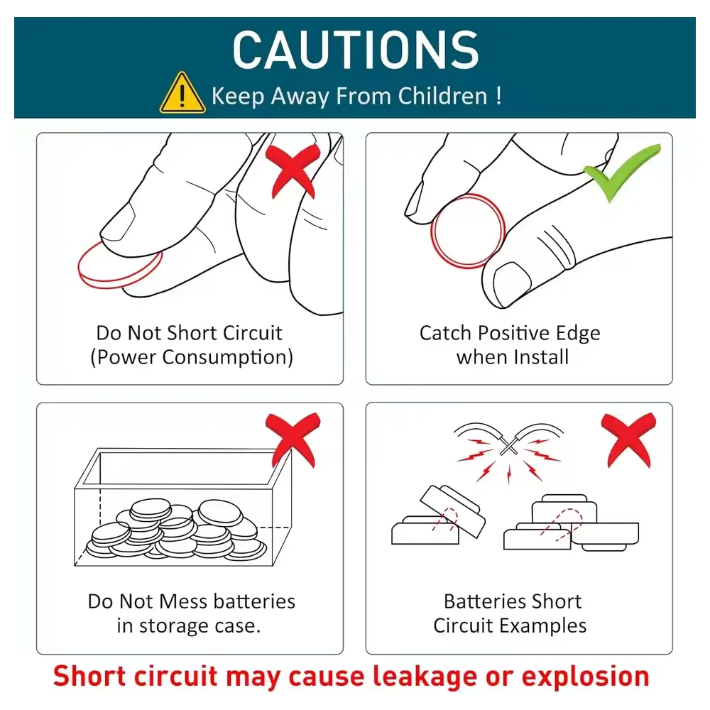 5x Pila de boton Litio CR1616 3V Koonenda - Imagen 6